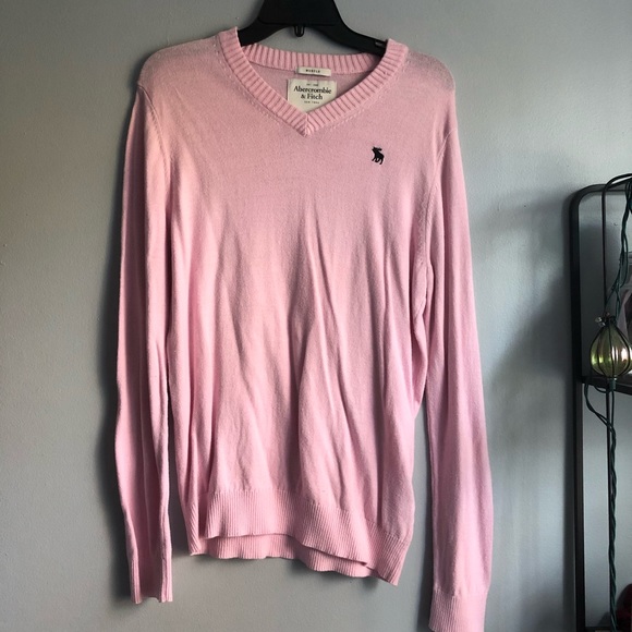 Abercrombie & Fitch Other - Pink V-neck cashmere men’s sweater